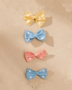 Swoon  Appliqué Bow Hairclip set