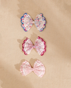 Swoon lace Bow Hairclip set